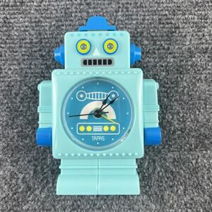 TAPAS Robot Alarm Clock - Blue - Tested & Works - No Battery